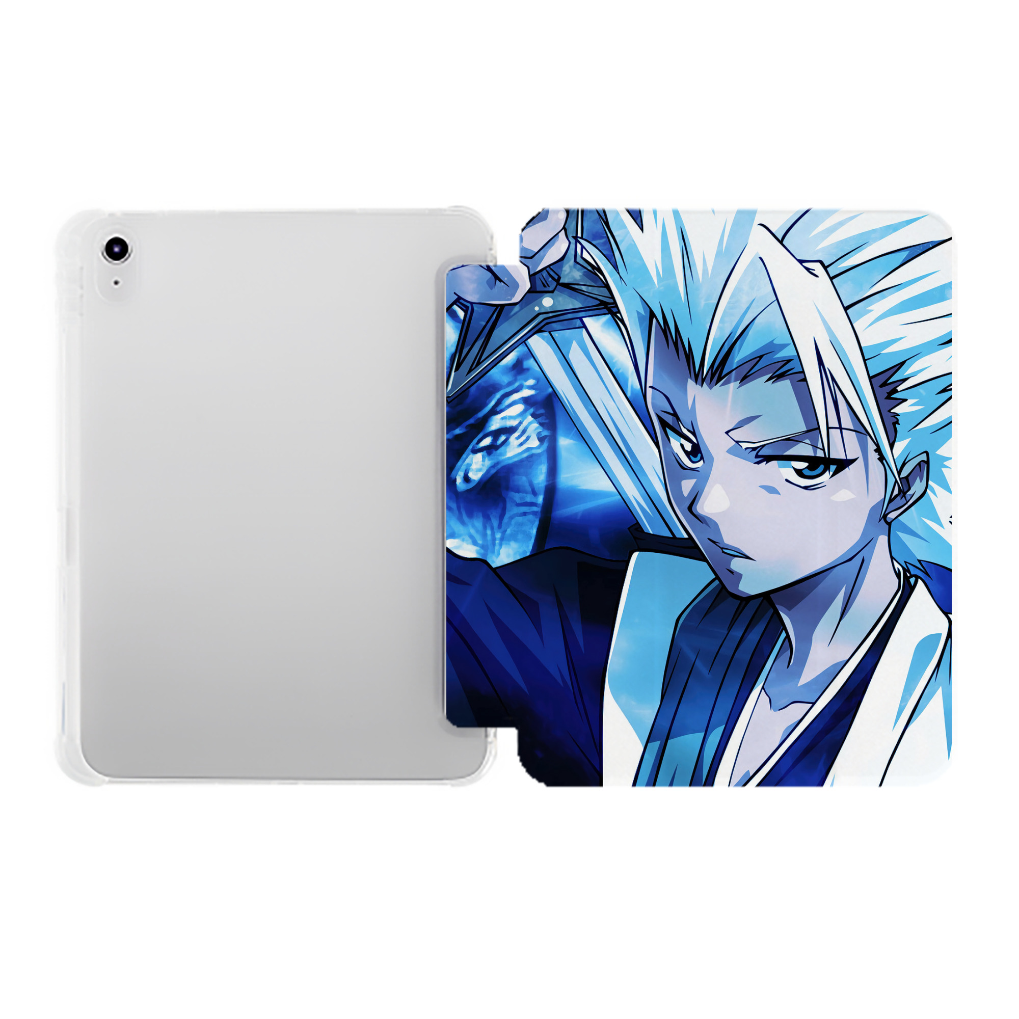 （画像用） ブリーチ BLEACH IPad ケース ペン収納付き 三つ折りスタンド PUレザー×シリコン 対応機種9.5/10.5/10.9インチ